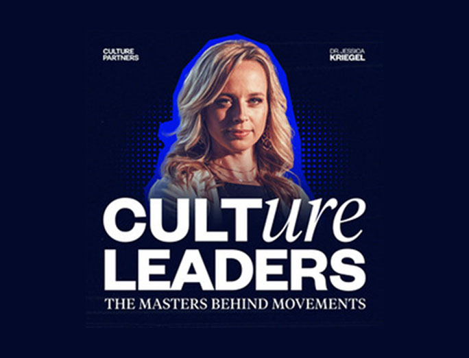 Podcast_Culture Leaders Podcast cover for "Culture Leaders" featuring Greg Schaefer and Dr. Jessica Kriegel