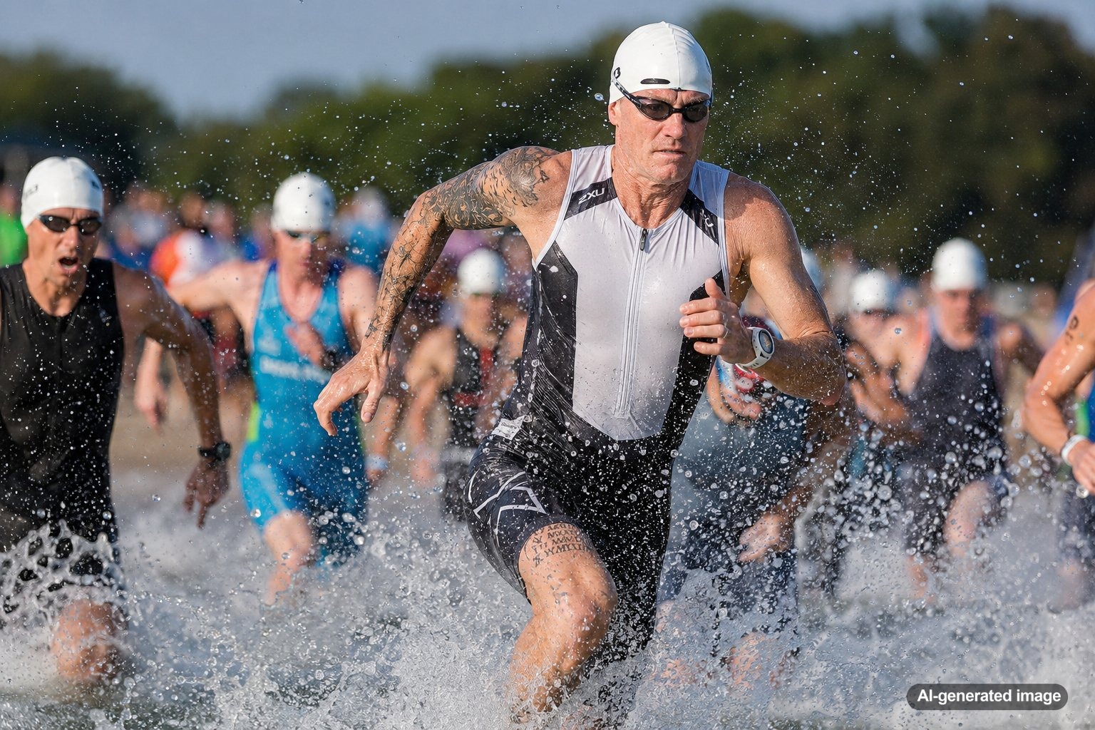 What Triathletes Learn From The Chaos Of The Swim Start